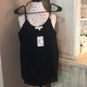 NWT Pink Republic black tank top